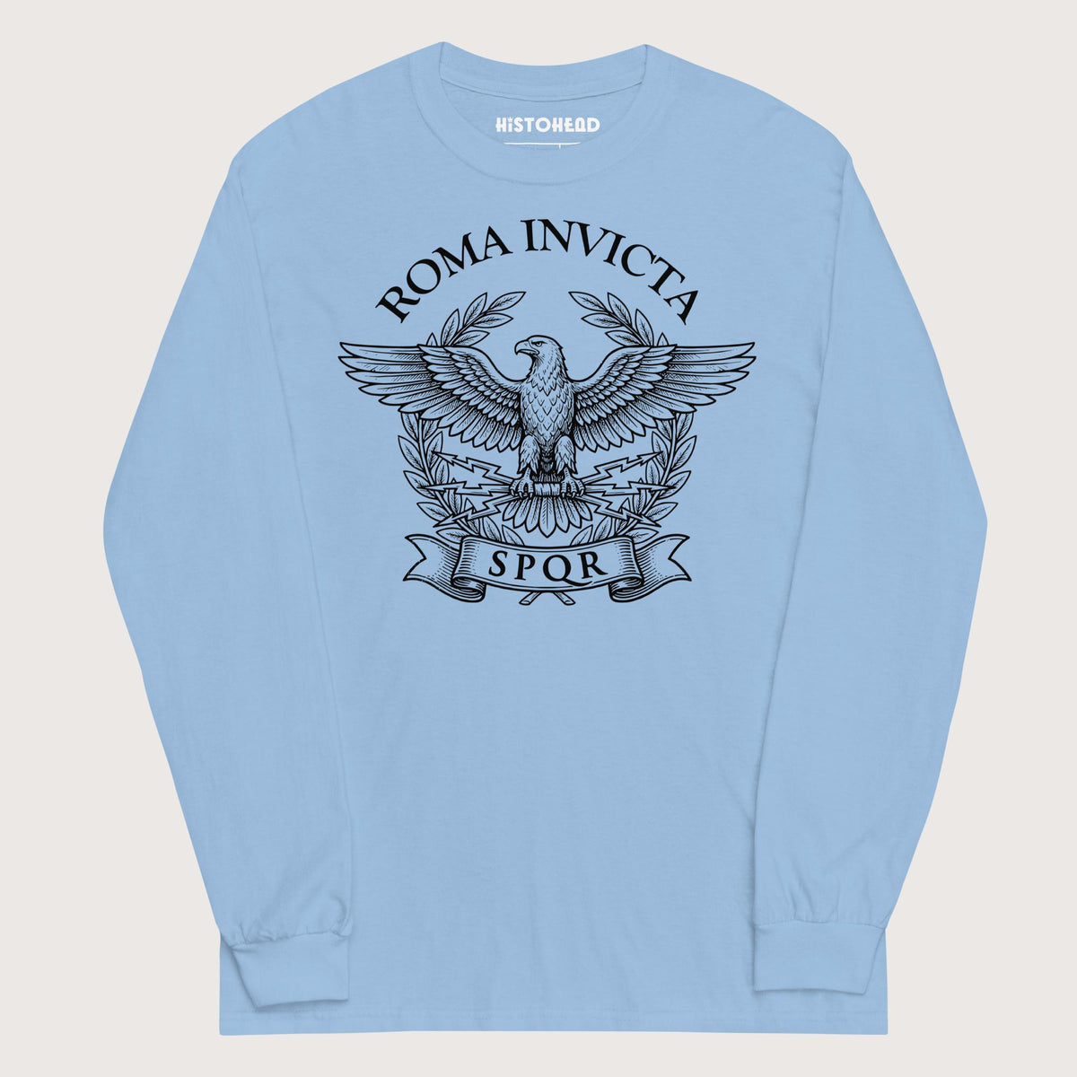 Light Blue Roma Invicta - Long Sleeve - history buff gift by HistoHead