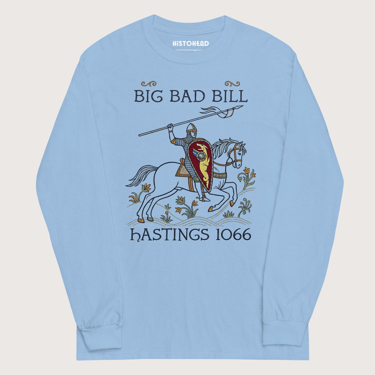 Light Blue Big Bad Bill - Long Sleeve - history buff gift by HistoHead