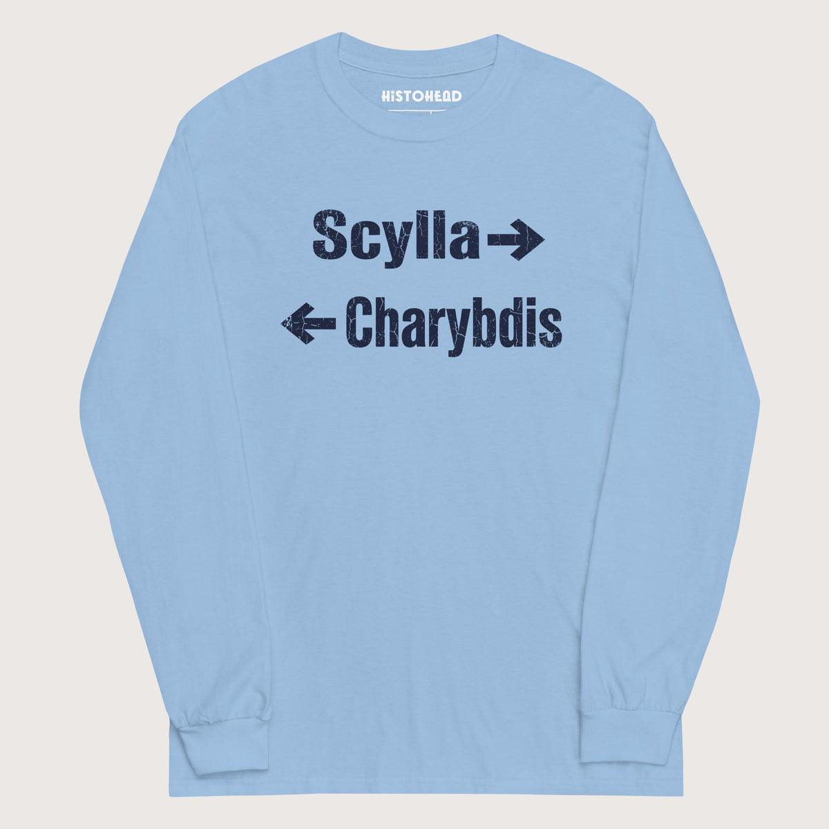 Light Blue Between Scylla and Charybdis - Long Sleeve - history buff gift by HistoHead
