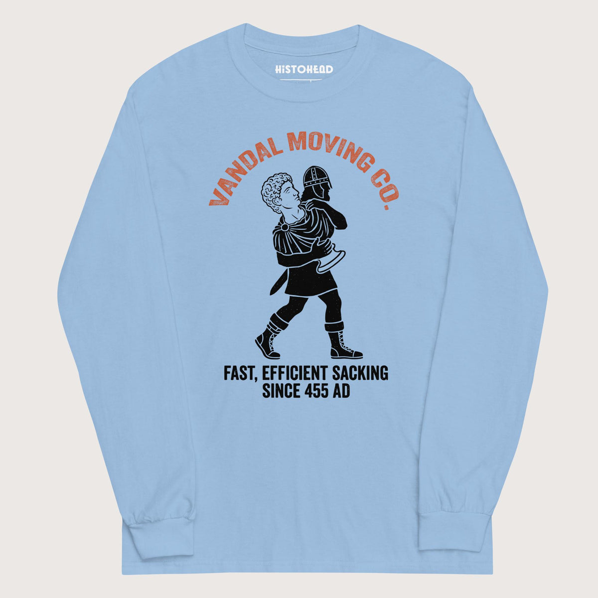 Light Blue Vandal Moving Co. - Long Sleeve - history buff gift by HistoHead