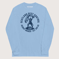 Light Blue Geatland Pest Control - Long Sleeve - history buff gift by HistoHead
