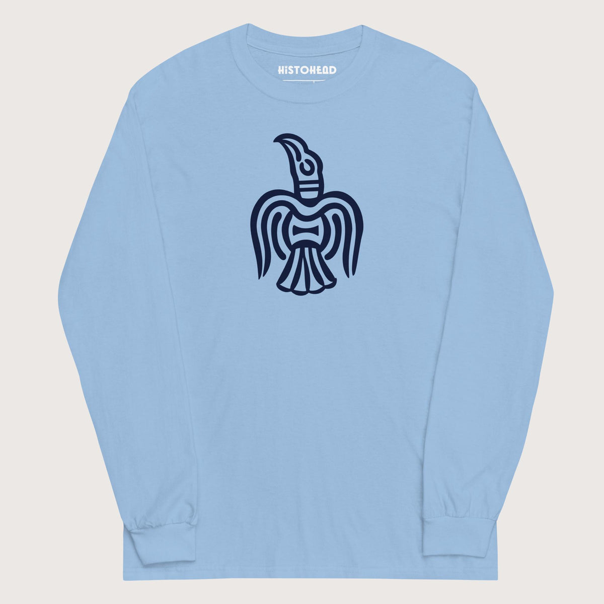 Light Blue Viking York Raven - Long Sleeve - history buff gift by HistoHead
