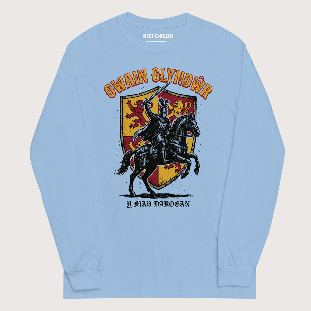 Light Blue Owain Glyndwr - Long Sleeve - history buff gift by HistoHead