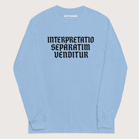 Light Blue Translation Sold Separately in Latin - Long Sleeve - history buff gift by HistoHead