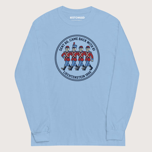 Light Blue Liechtenstein 1866 - Long Sleeve - history buff gift by HistoHead