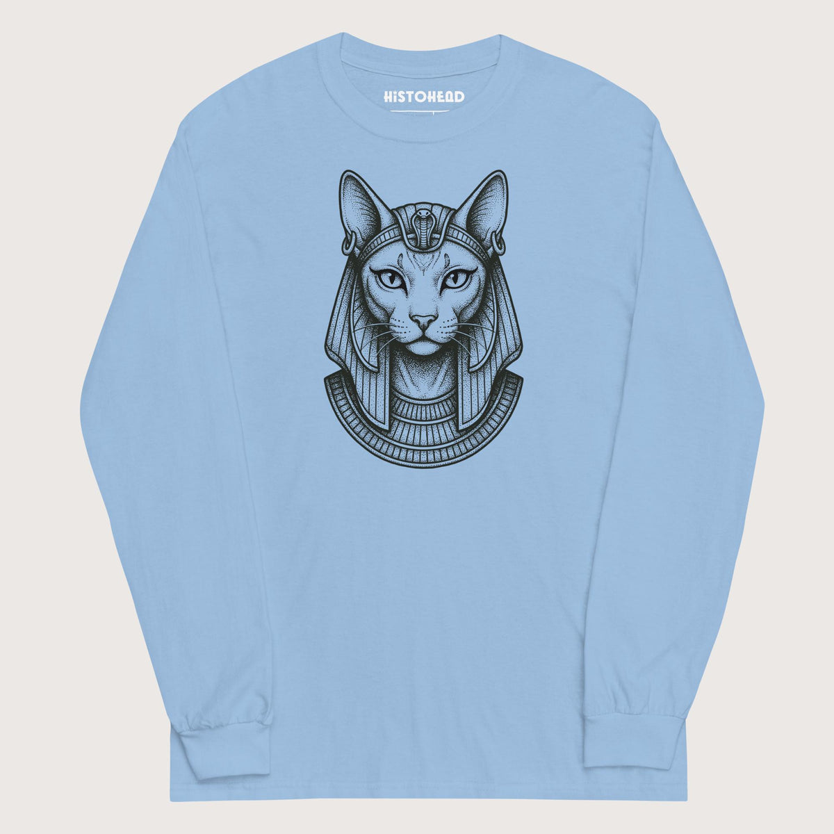 Light Blue Bastet - Long Sleeve - history buff gift by HistoHead