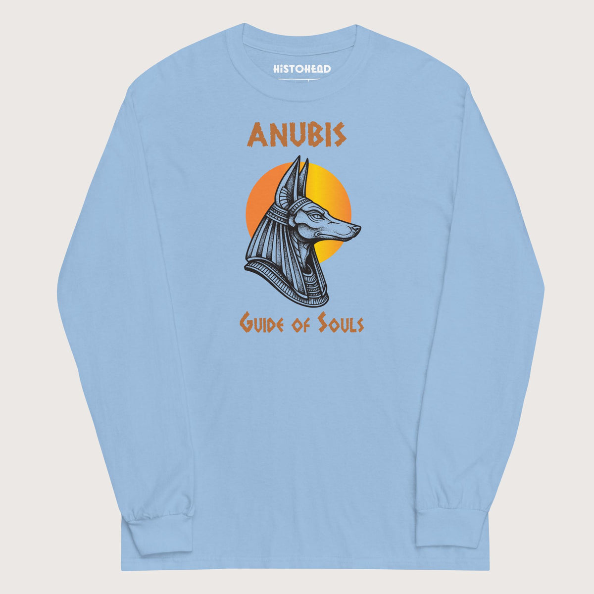 Light Blue Anubis Guide of Souls - Long Sleeve - history buff gift by HistoHead