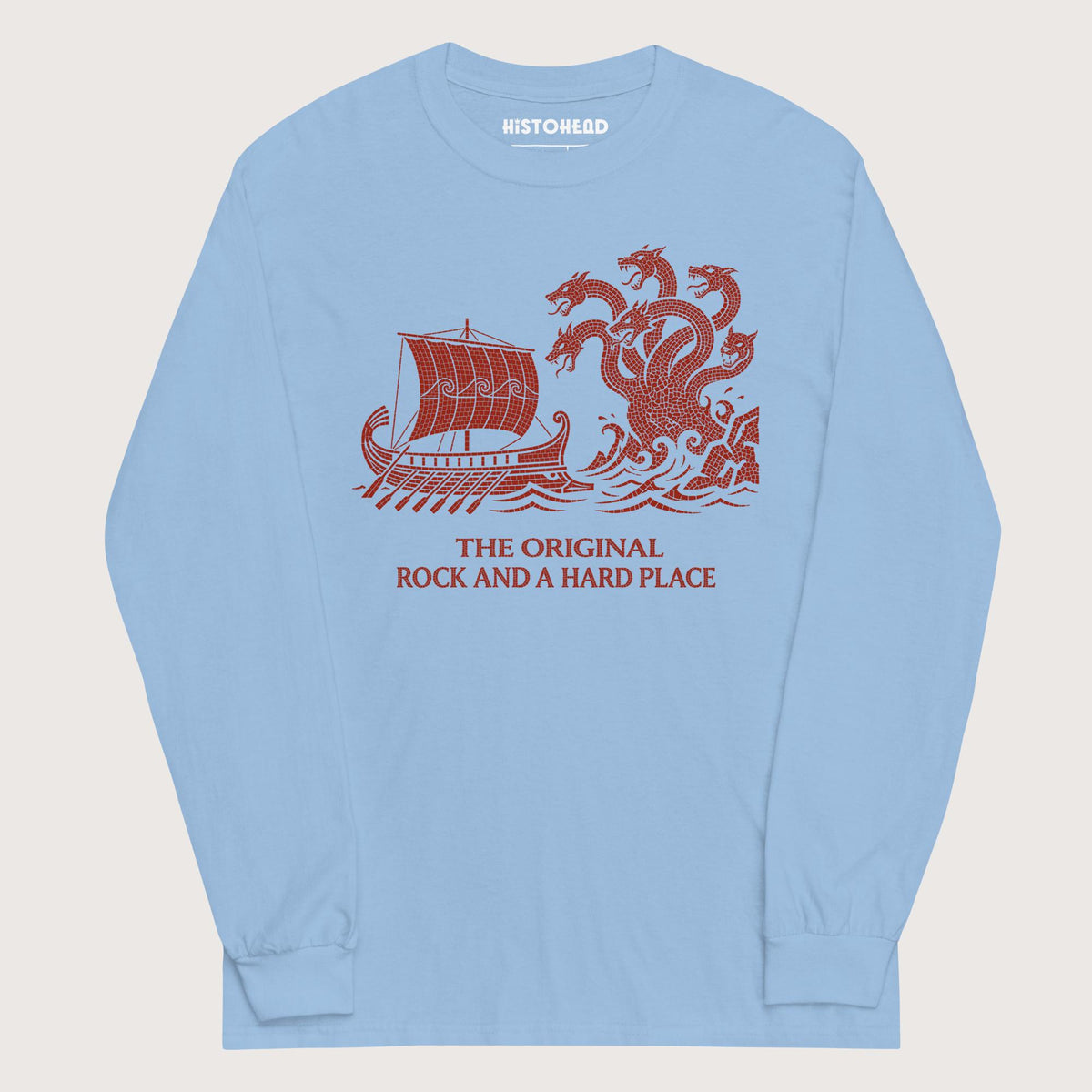 Light Blue Odyssey Rock and a Hard Place - Long Sleeve - history buff gift by HistoHead
