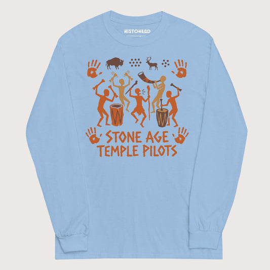 Light Blue Stone Age Temple Pilots - Long Sleeve - history buff gift by HistoHead