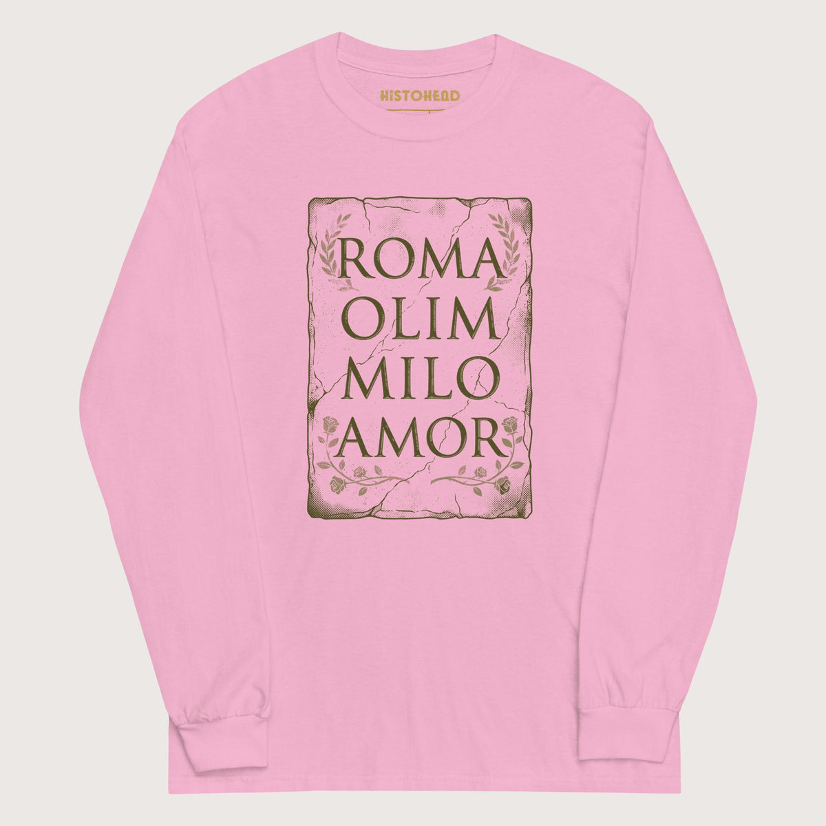 Light Pink Roma Amor - Long Sleeve - history buff gift by HistoHead