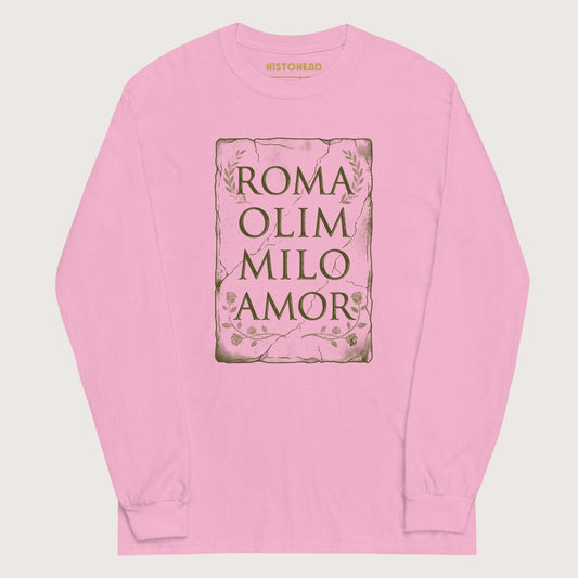 Light Pink Roma Amor - Long Sleeve - history buff gift by HistoHead