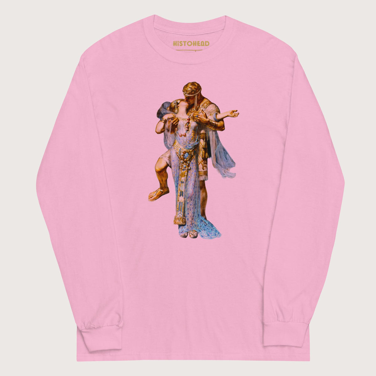 Light Pink Cleopatra and Antony - Long Sleeve - history buff gift by HistoHead