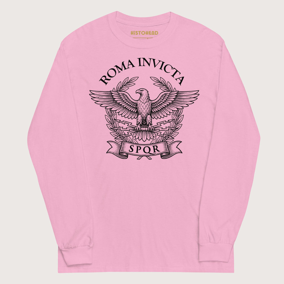 Light Pink Roma Invicta - Long Sleeve - history buff gift by HistoHead