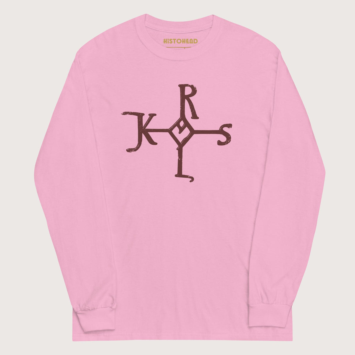 Light Pink Charlemagne Autograph - Long Sleeve - history buff gift by HistoHead