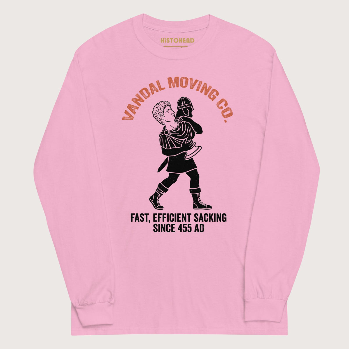 Light Pink Vandal Moving Co. - Long Sleeve - history buff gift by HistoHead