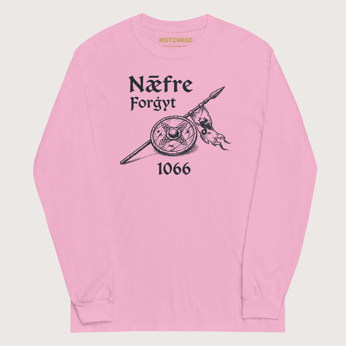 Light Pink Never Forget 1066 - Long Sleeve - history buff gift by HistoHead