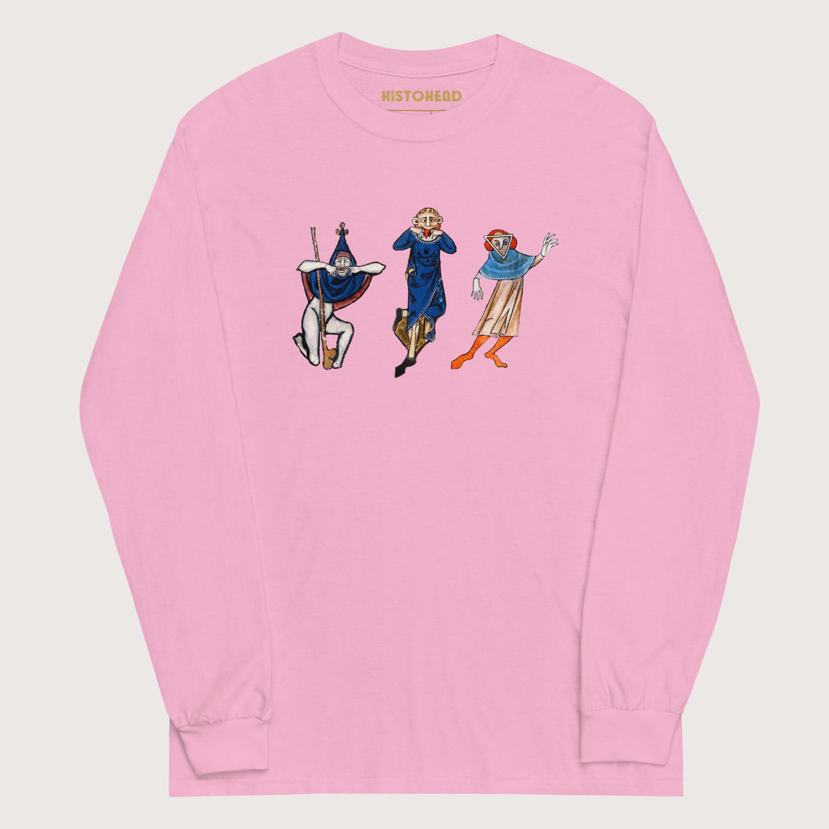 Light Pink Medieval Fun Time - Long Sleeve - history buff gift by HistoHead