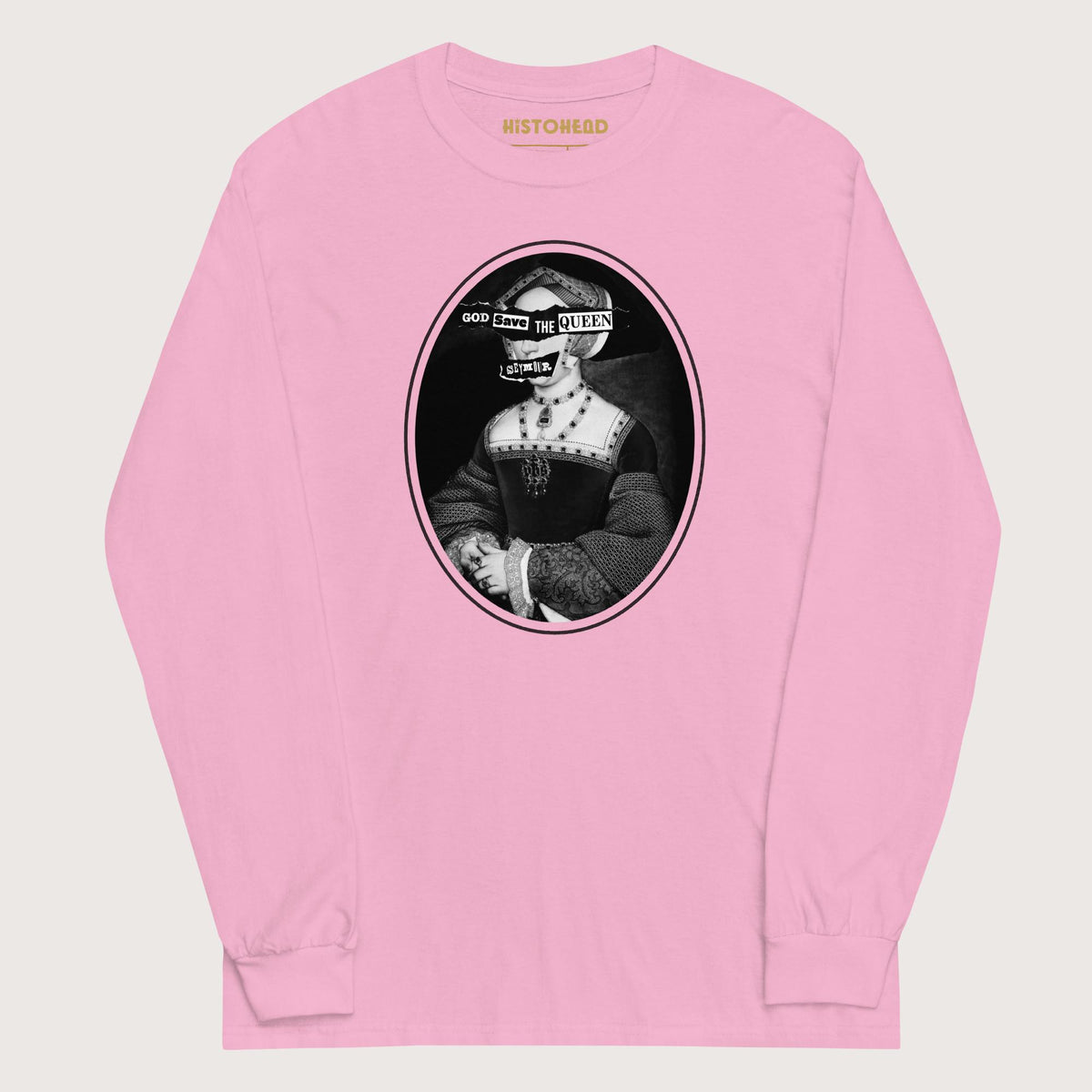 Light Pink God Save the Queen Jane Seymour - Long Sleeve - history buff gift by HistoHead