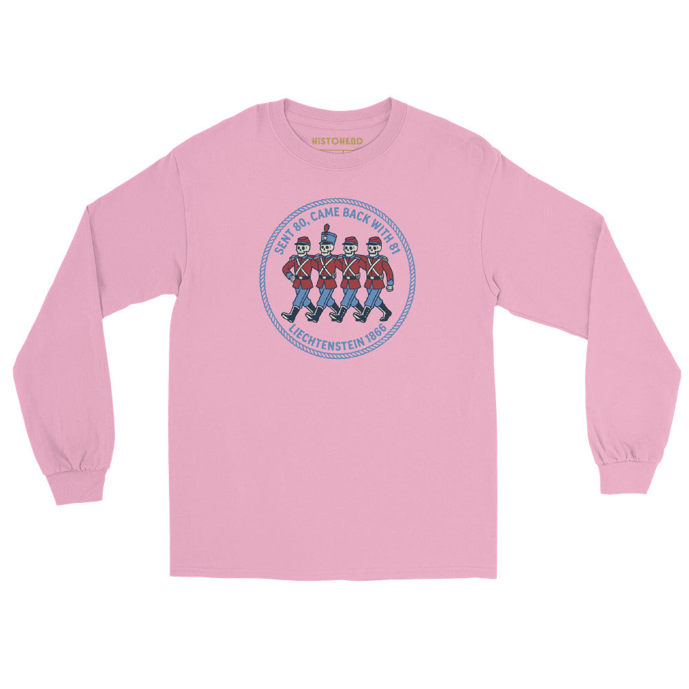 Light Pink Liechtenstein 1866 - Long Sleeve - history buff gift by HistoHead