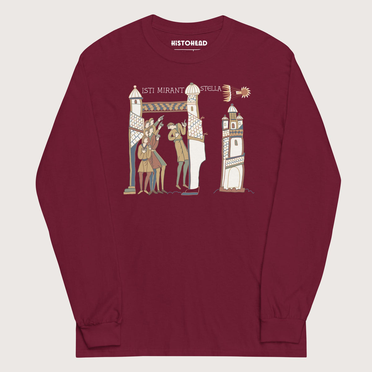 Maroon Isti Mirant Stella - Long Sleeve - history buff gift by HistoHead