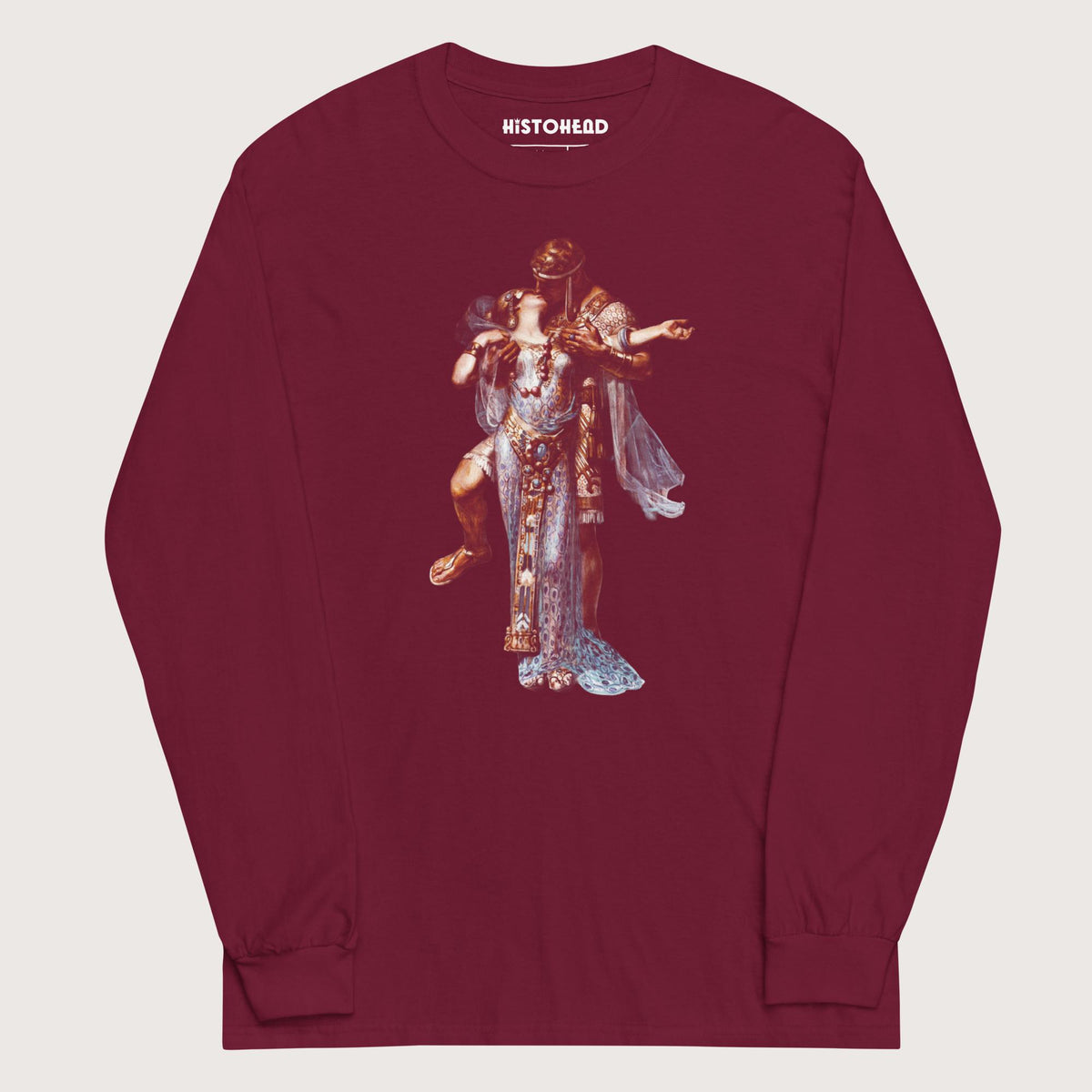Maroon Cleopatra and Antony - Long Sleeve - history buff gift by HistoHead