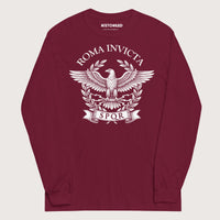 Maroon Roma Invicta - Long Sleeve - history buff gift by HistoHead