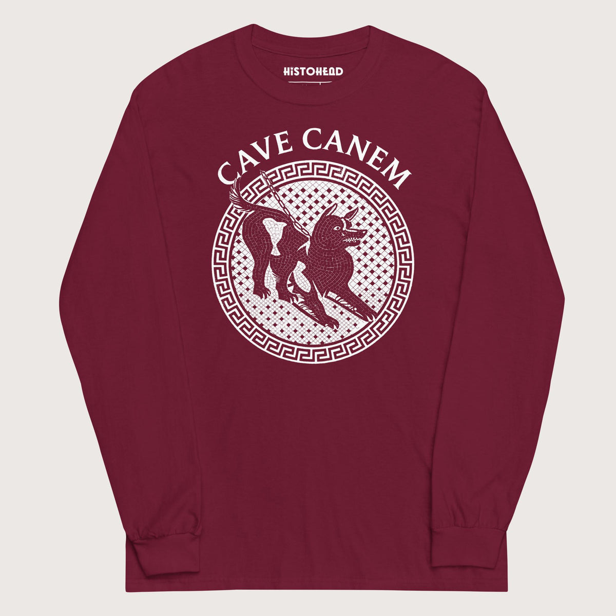 Maroon Cave Canem - Long Sleeve - history buff gift by HistoHead