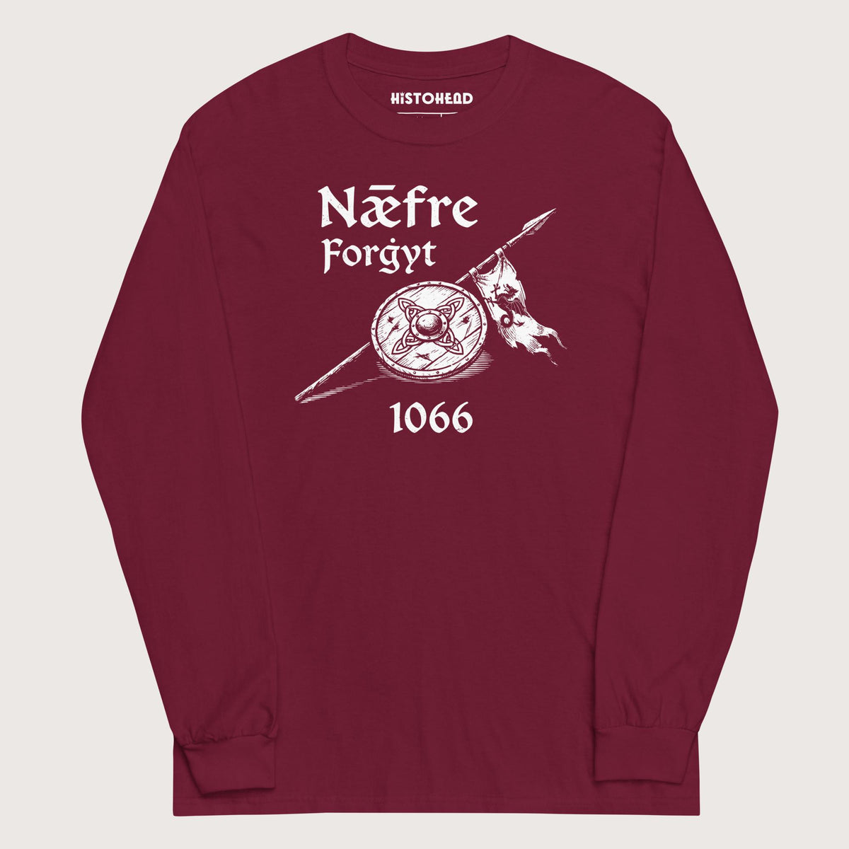 Maroon Never Forget 1066 - Long Sleeve - history buff gift by HistoHead