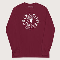 Maroon Alfred the Great Penny - Long Sleeve - history buff gift by HistoHead
