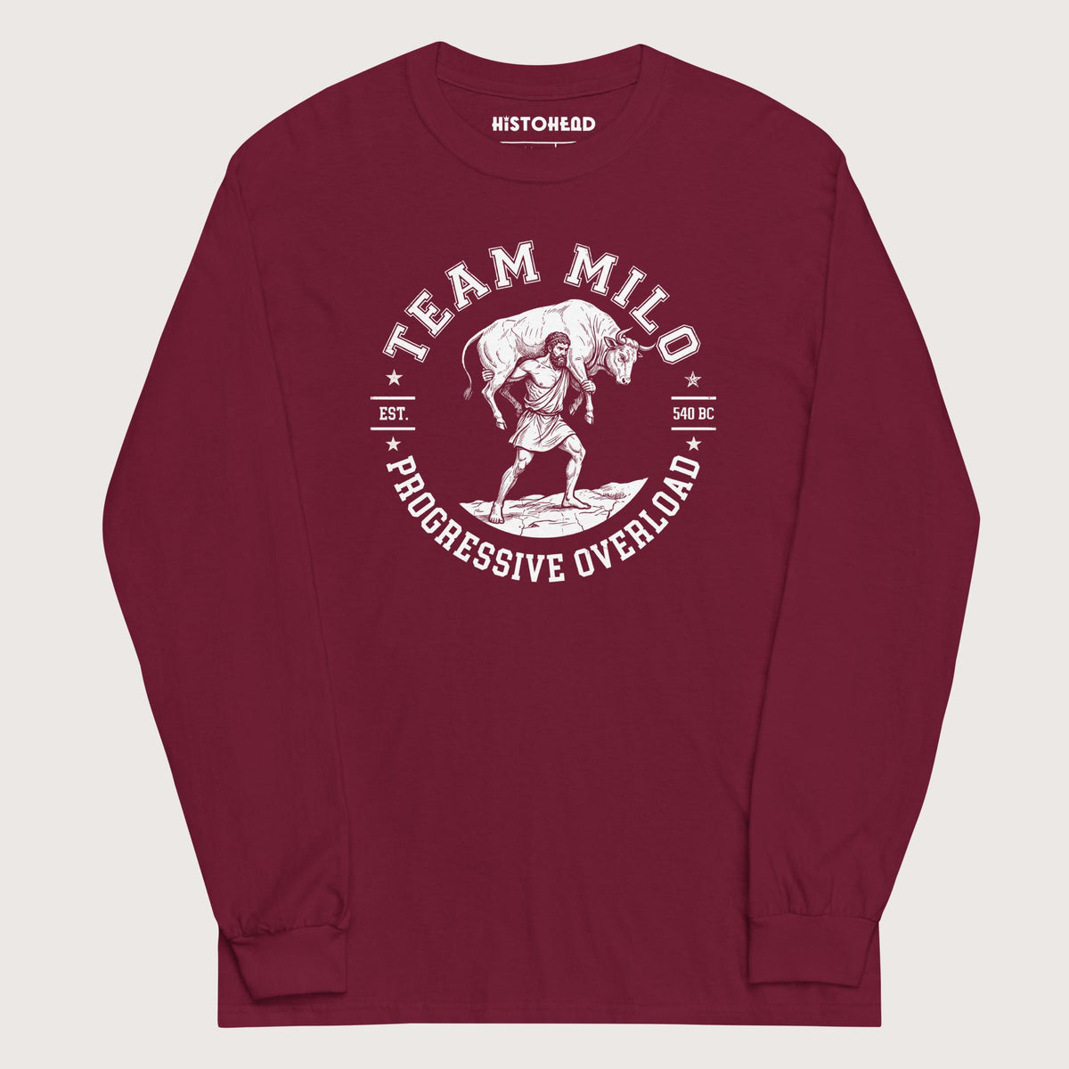 Maroon Team Milo - Long Sleeve - history buff gift by HistoHead