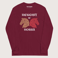 Maroon Hengist and Horsa - Long Sleeve - history buff gift by HistoHead