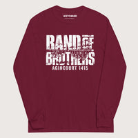 Maroon Band of Brothers Agincourt 1415 - Long Sleeve - history buff gift by HistoHead