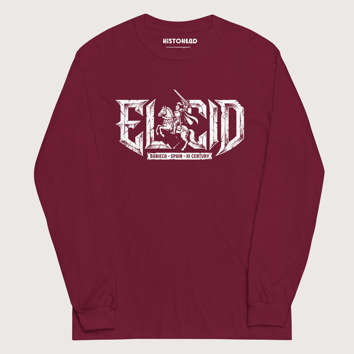 Maroon El Cid - Long Sleeve - history buff gift by HistoHead