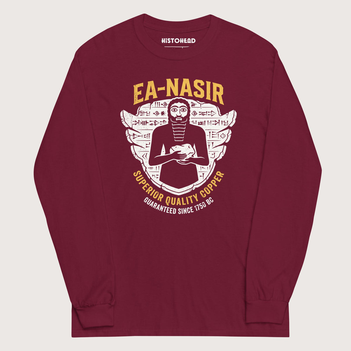 Maroon Ea-Nasir Superior Copper Guaranteed - Long Sleeve - history buff gift by HistoHead