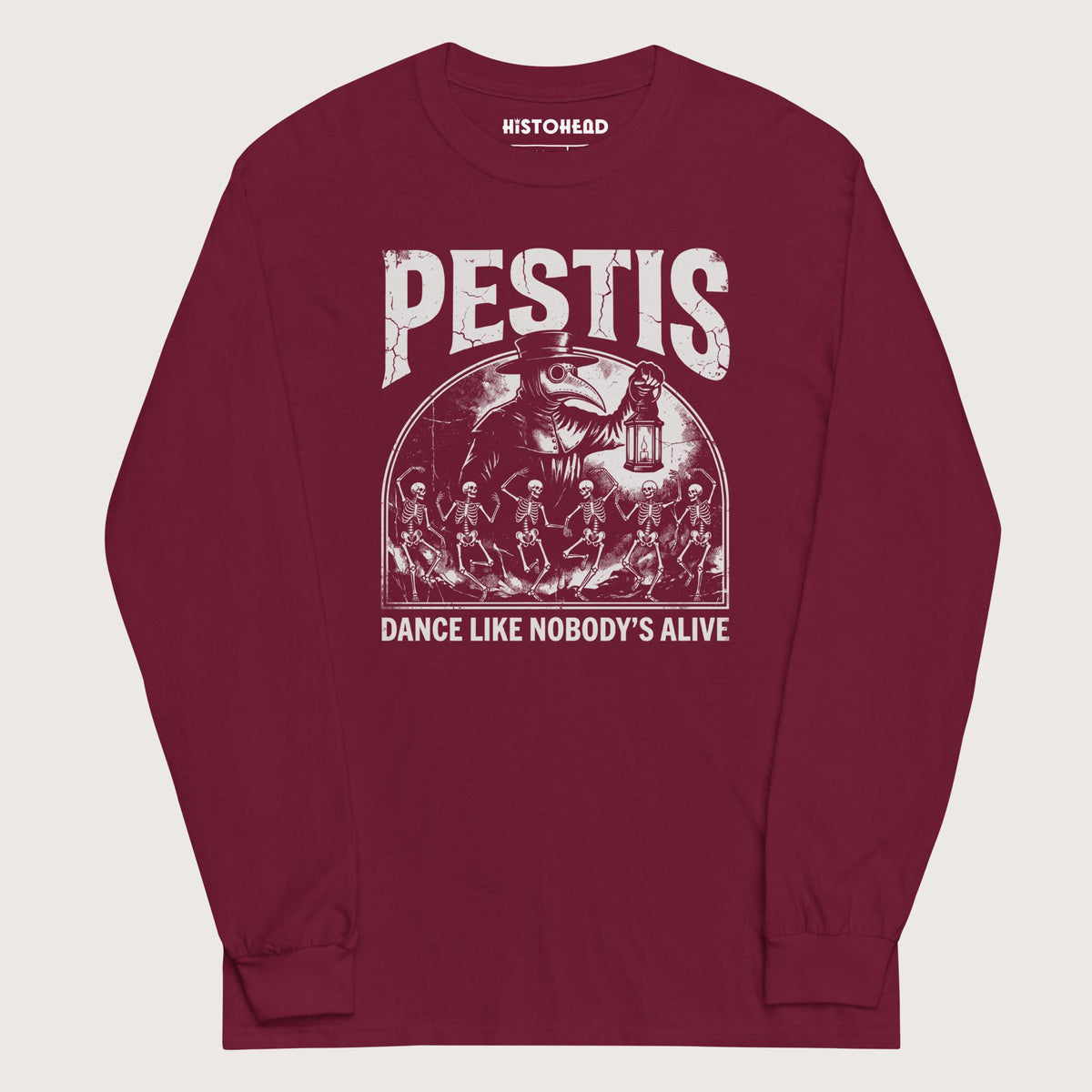 Maroon Pestis Dance - Long Sleeve - history buff gift by HistoHead