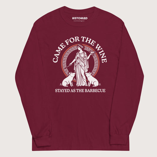 Maroon Circe Barbecue - Long Sleeve - history buff gift by HistoHead