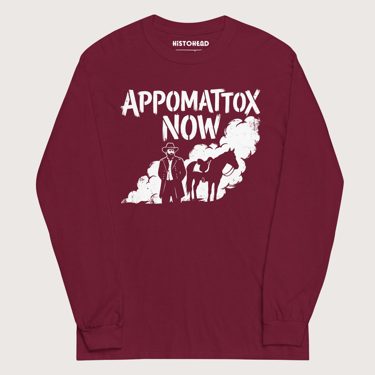 Maroon Appomattox Now - Long Sleeve - history buff gift by HistoHead