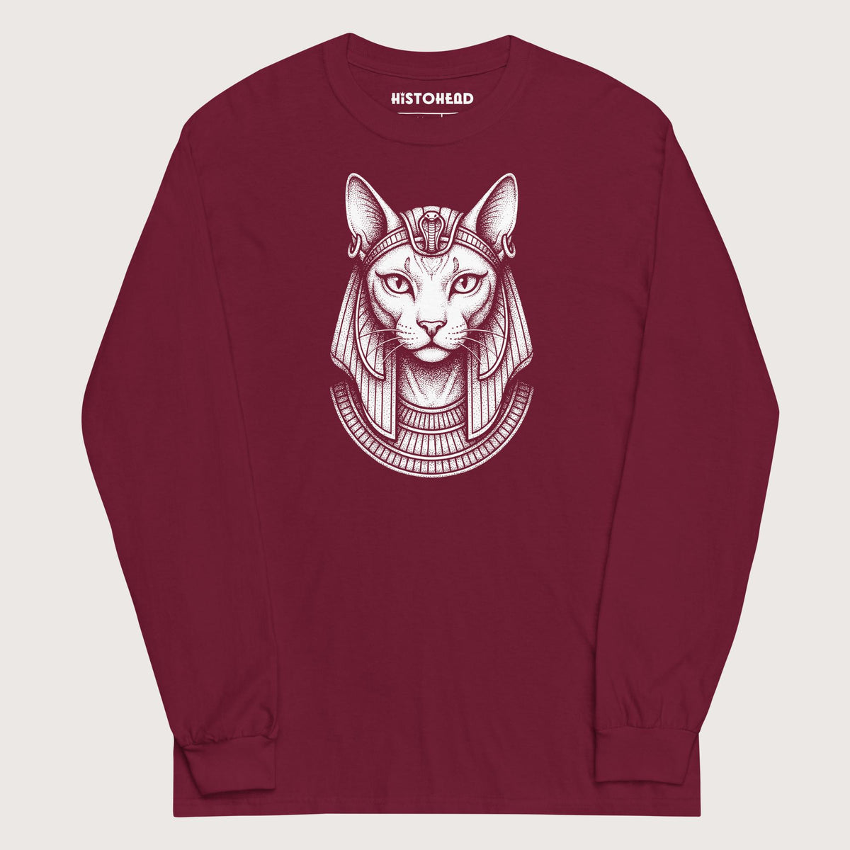 Maroon Bastet - Long Sleeve - history buff gift by HistoHead