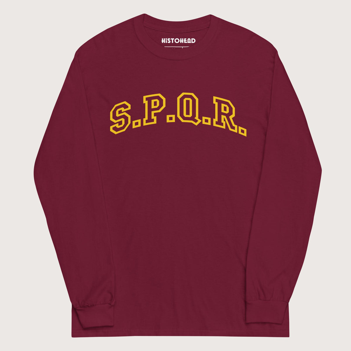 Maroon SPQR - Long Sleeve - history buff gift by HistoHead