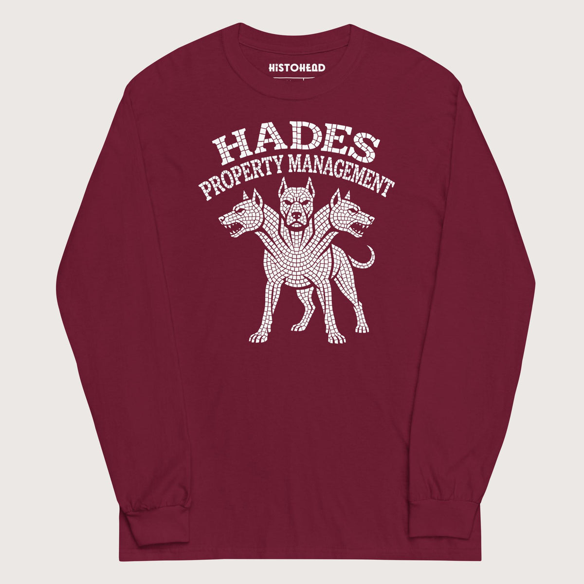 Maroon Hades Property Management - Long Sleeve - history buff gift by HistoHead