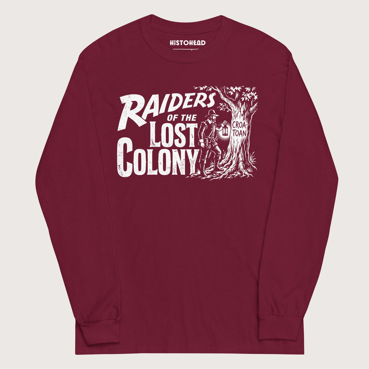 Maroon Raiders of the Lost Colony - Long Sleeve - history buff gift by HistoHead