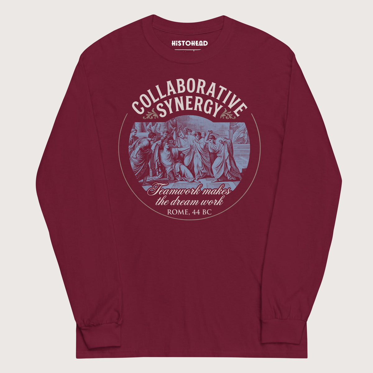 Maroon Collaborative Synergy - Long Sleeve - history buff gift by HistoHead