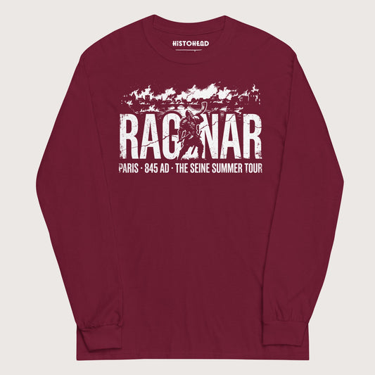 Maroon Ragnar The Seine Summer Tour - Long Sleeve - history buff gift by HistoHead