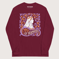 Maroon Emma Of Normandy - Long Sleeve - history buff gift by HistoHead