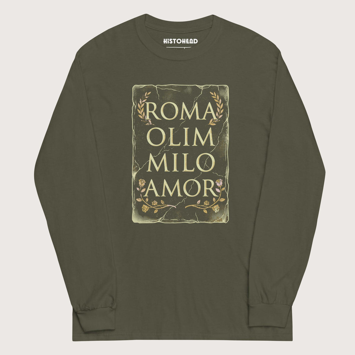 Military Green Roma Amor - Long Sleeve - history buff gift by HistoHead