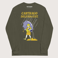 Military Green Carthago Delenda Est Salt Girl - Long Sleeve - history buff gift by HistoHead