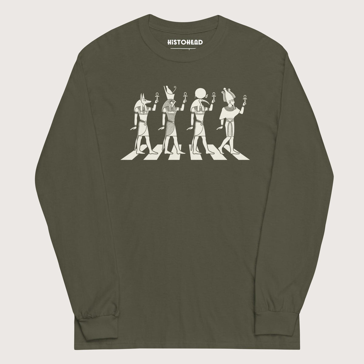 Military Green Nile Road - Long Sleeve - history buff gift by HistoHead