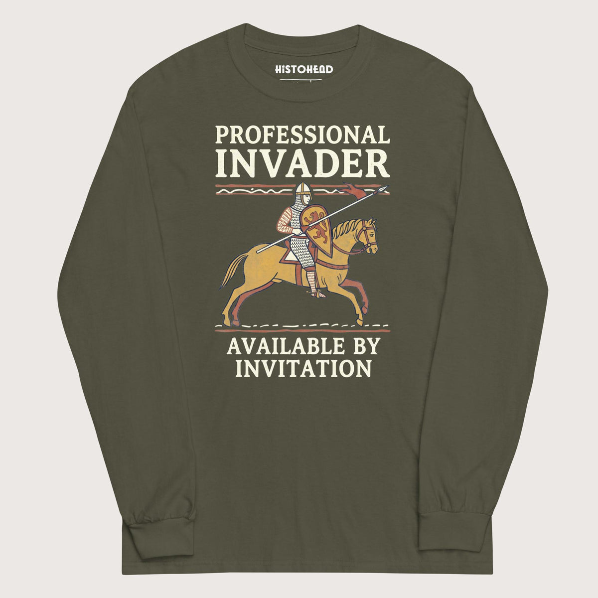Military Green Professional Invader - Long Sleeve - history buff gift by HistoHead