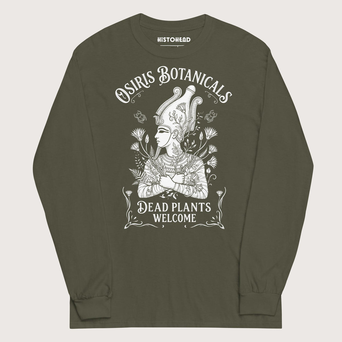 Military Green Osiris Botanicals - Long Sleeve - history buff gift by HistoHead