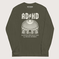 Military Green Always Distracted by Huge Domes - Long Sleeve - history buff gift by HistoHead